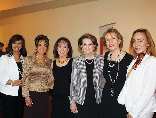 Carmen Torreblanca, Conni Martin, Teresita Muñoz, Isabel Fava, Alicia Terán y Araceli Ramos
