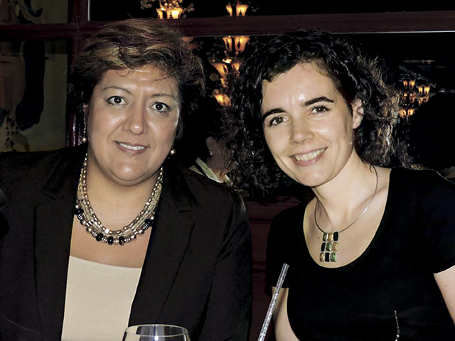 Vicky Jiménez con Claudina González