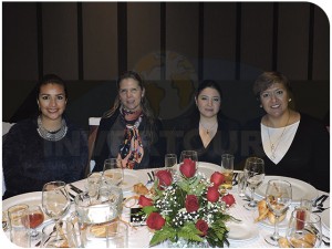 Elena Silva, Lourdes Meza, Alejandra Falcón y Vicky Jiménez