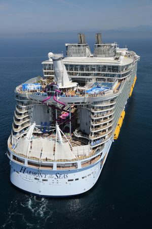 Aerial Harmony of the Seas - Offshore Barcelona (Spain) June 6, 2016 Harmony of the Seas - Royal Caribbean international