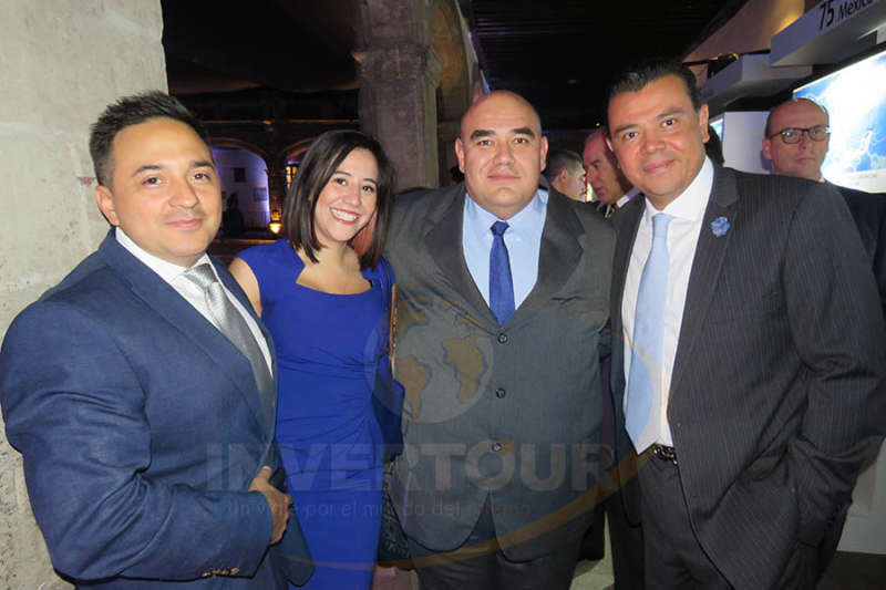 Oscar Girón, Mariana Briseño, Francisco Macías y Mauricio González