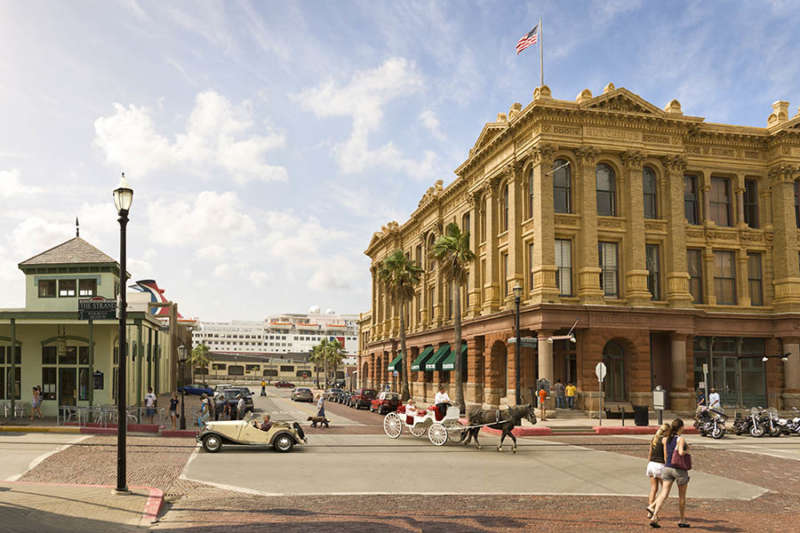 Downtown Galveston Strand