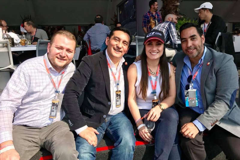 Juan Socas, Edgar Solís, Atziri Rangel y Rafael Aponte