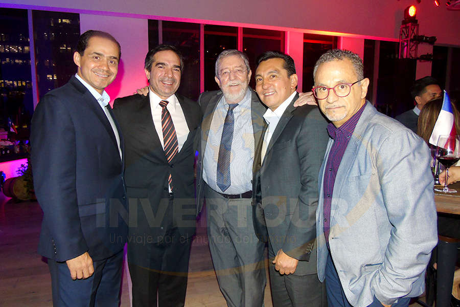 Benjamín Díaz, Diego Fagre, Jorge Sales, Edgar Solís y Jaime Rogel
