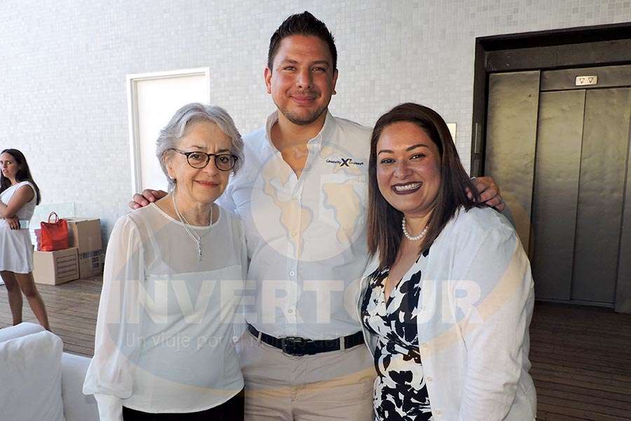 Ana Soto, Miguel Medina y Fernanda Basurto