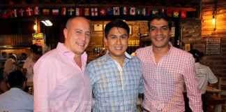 Federico Monterrubio, Luis Huerta y Jorge Flores