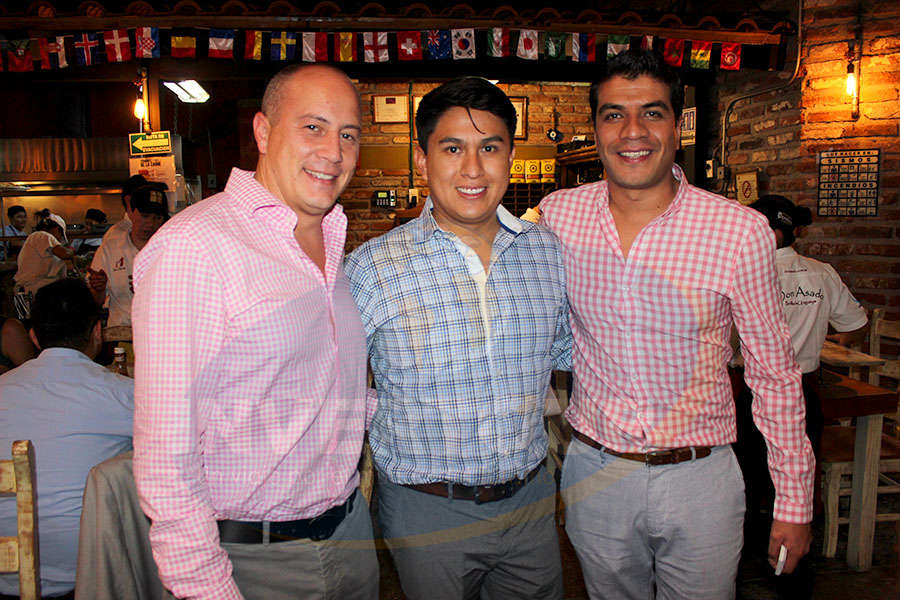 Federico Monterrubio, Luis Huerta y Jorge Flores