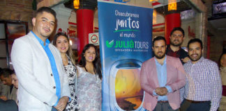 Juan Carlos León, Adriana Hoyos, Milly Matos, Óscar Isgleas, Néstor Trápala y Luis Ortega