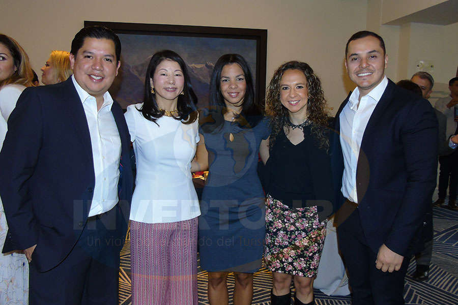 Jorge Alberto Cruz, Makiko Matsuda Healy, Lisa Tejeda, Giselle Friederichsen y Orlando Mata