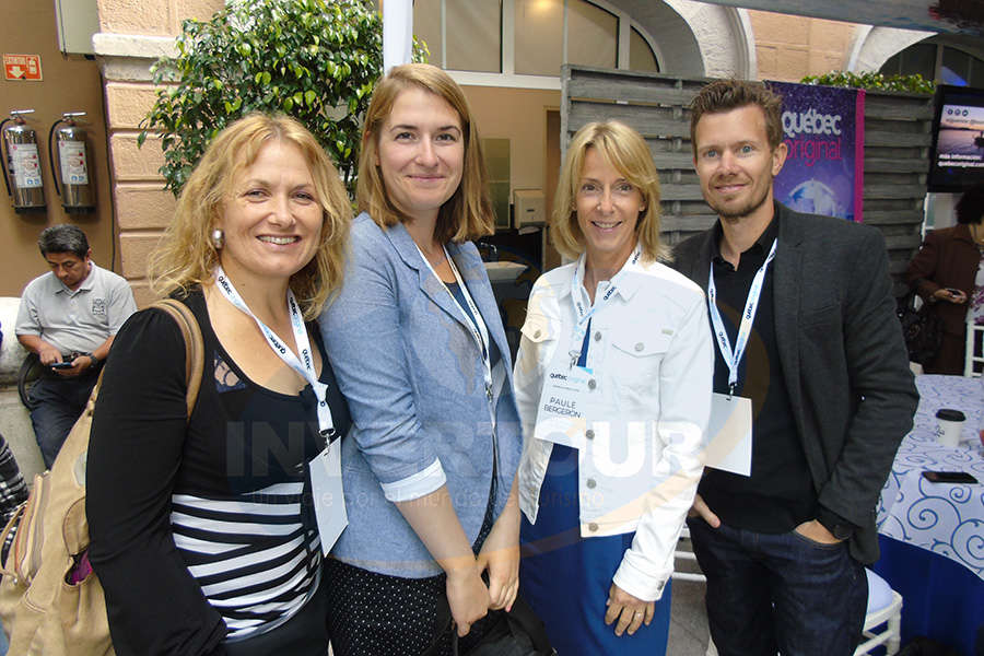 Fabienne Hervé, Camille Tremblay, Paule Bergeron y Frédéric Johansen