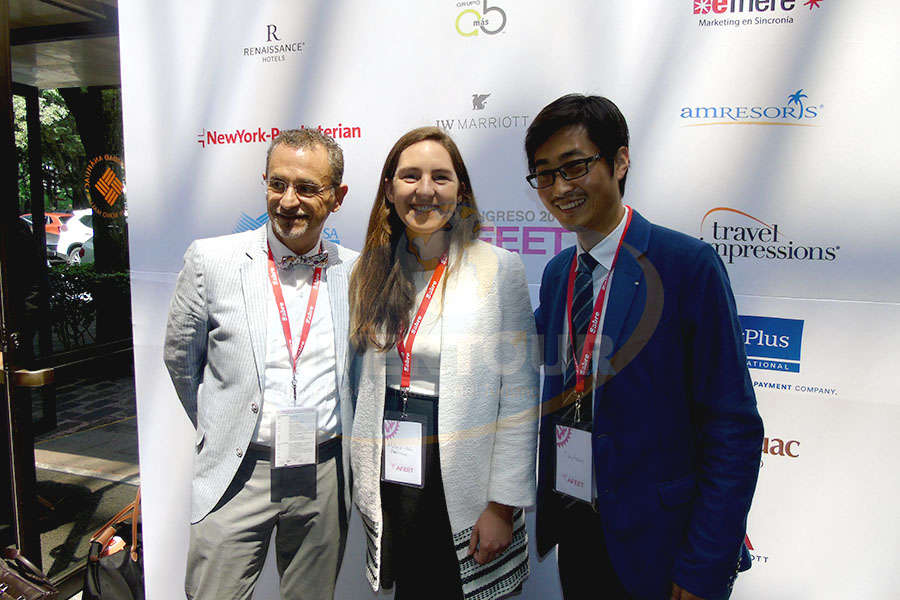 Jaime Rogel, Mélanie Belin y Diego Jiang