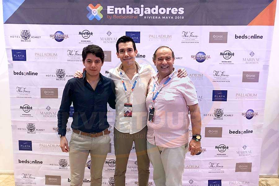 Ángel Blas, Ricardo Reyes y Humberto Farrera