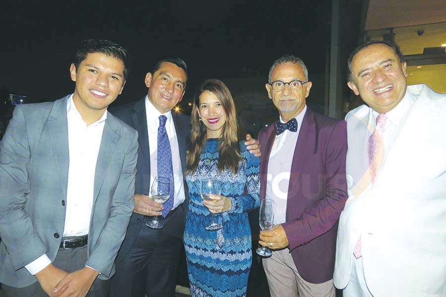 Rodrigo Betancourt, Edgar Solís, Carla Guerrero, Jaime Rogel y Humberto Farrera