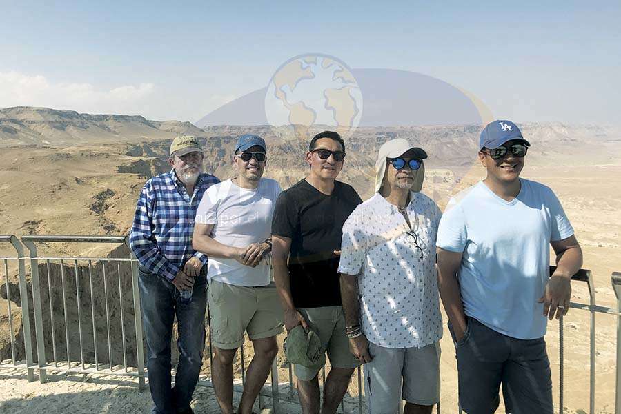 Jorge Sales, José Luis Viveros, Edgar Solís, Jaime Rogel y Giancarlo Mulinelli en Massada