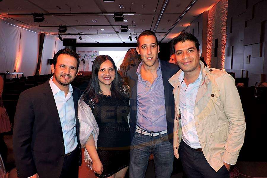 José Trauwitz, Verónica Correa, Luis Sánchez y Jorge Flores