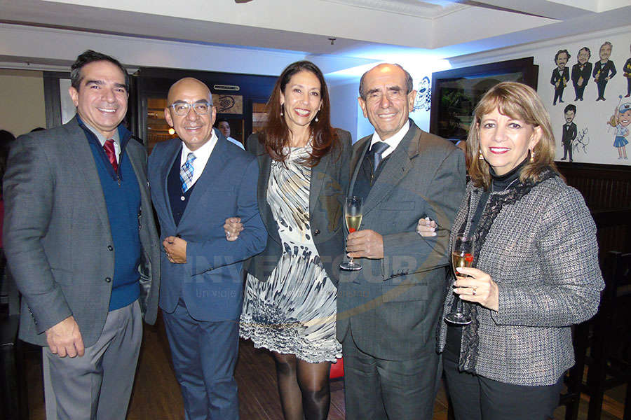 Diego Fagre, Erwin Romero, Judith Palleiro, Rodolfo y Graciela Curiel