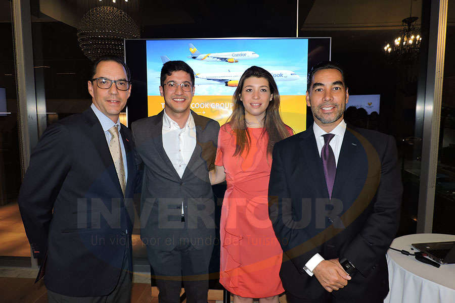 Alex Lemus, Andrés Contreras, Beatriz Quintero y Rafael Aponte