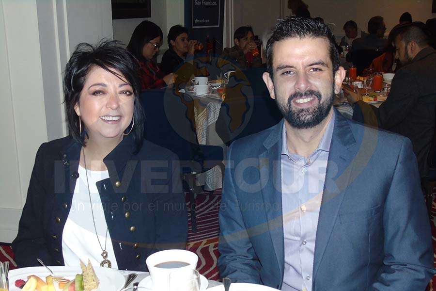 Estela Pacheco con Eduardo Barillas