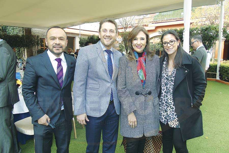 Miguel Galicia, Esteban Velásquez, Carmen Torreblanca y Ana Laura Serrano