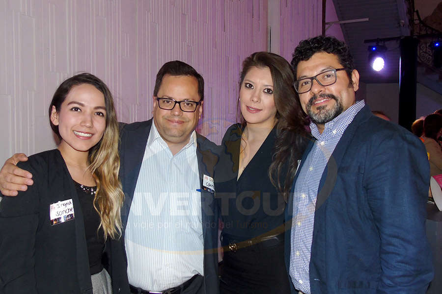 Ingrid Sánchez, Luis Carmona, Thalia Castillo y Ramiro Gómez