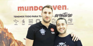 Víctor Gutiérrez con Rubén Mora