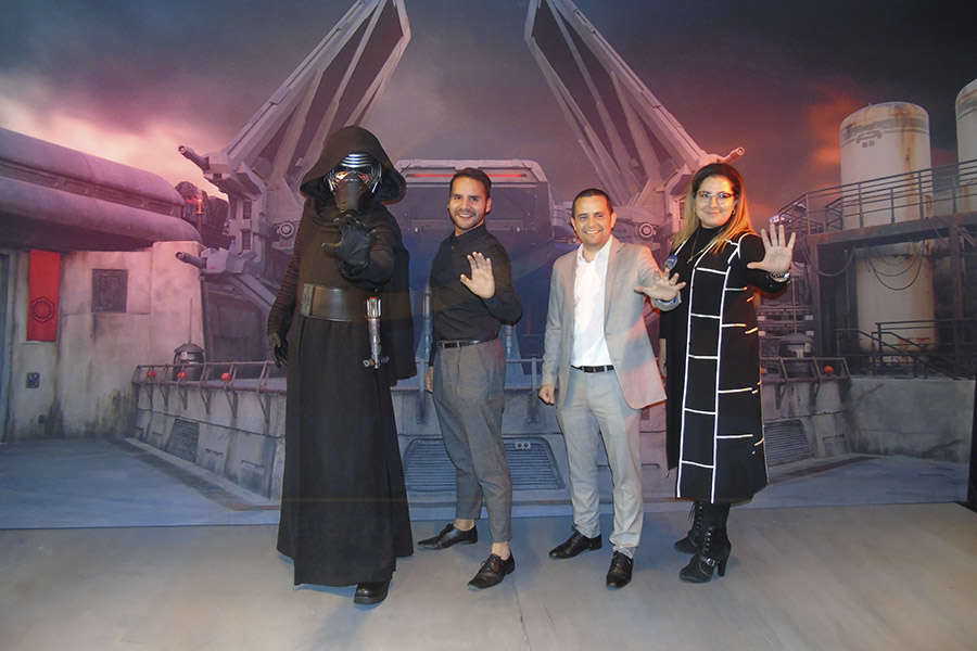 Kylo Ren, Sergio Sandoval, Mauricio Bustamante y Ligia Arce 