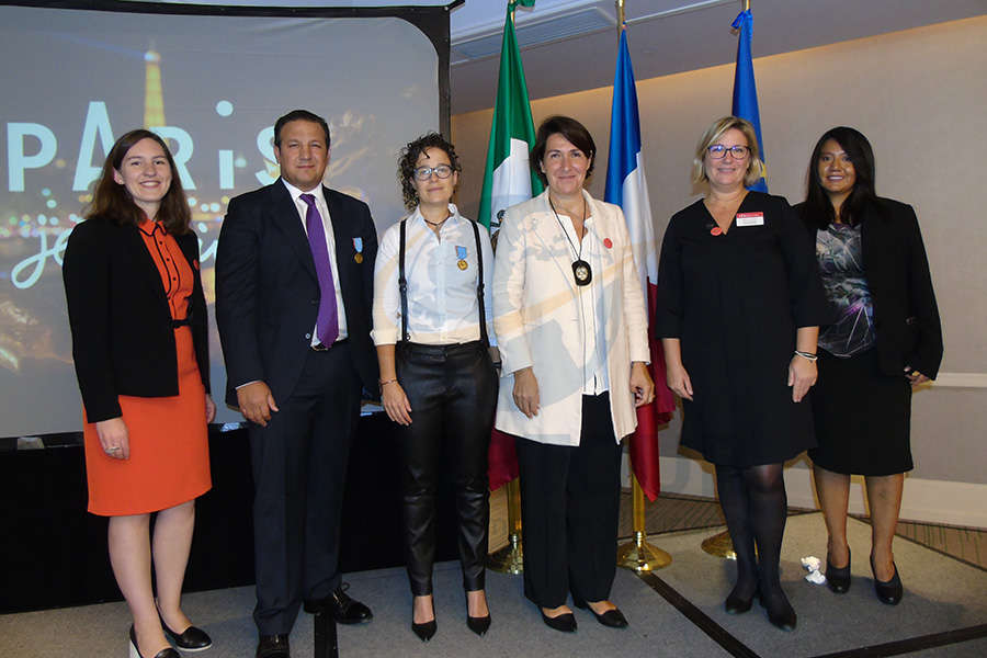 Mélanie Belin, Roberto Trauwitz, Michelle Fridman, Anne Grillo, Valérie Exposito-Coitte y Patty Torres