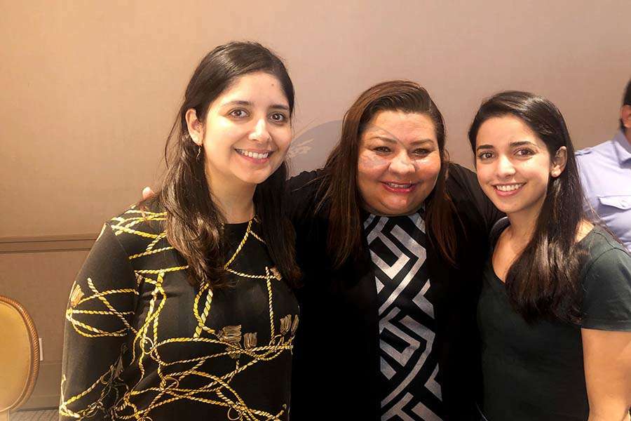 Marcela Carmona, Celida Puente y Marielle Bugnot