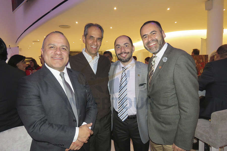 Benjamín Izquierdo, Octavio Medina, Antonio Taverna y José Medina