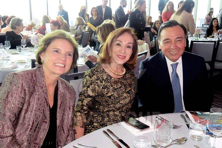 Blanca Herrera, Teresita Luna y Josué Meza