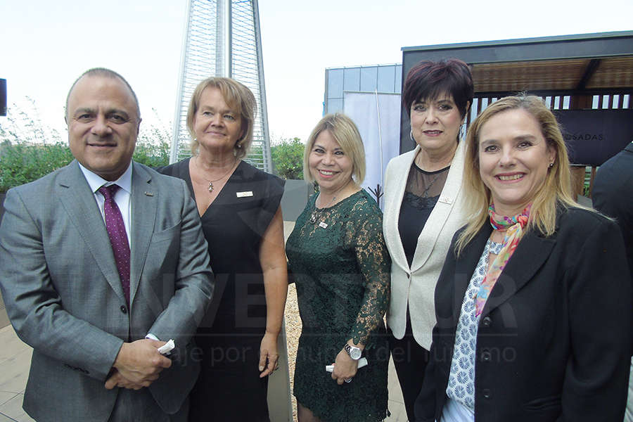 Benjamín Díaz, Verena Knopp, Alicia Mejía, Bárbara Castellanos y Karim Baldamus