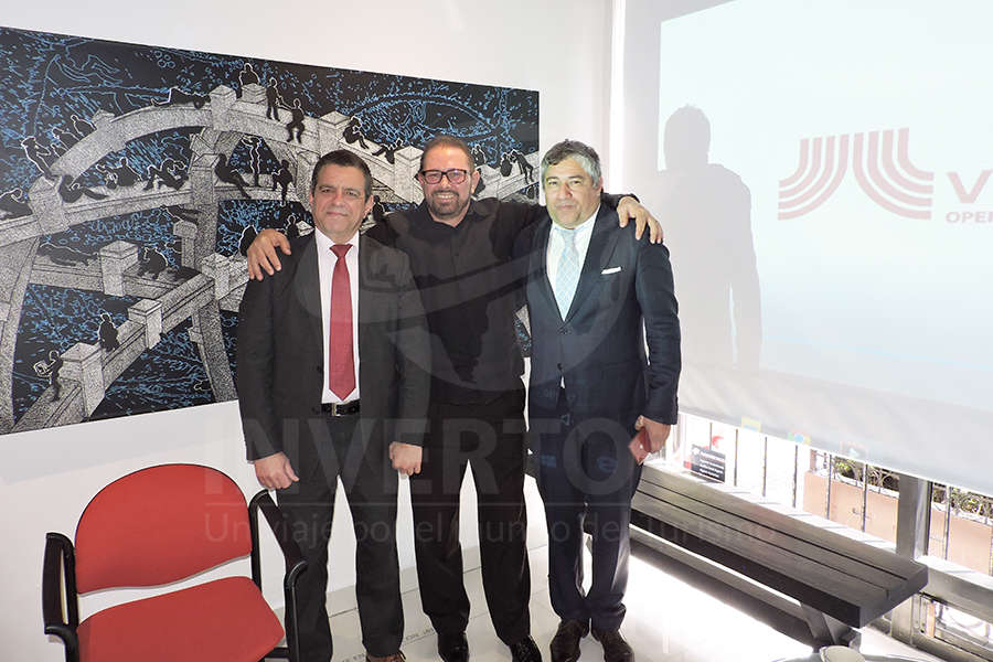 Roberto Machin, Reinaldo Lugones y José Manuel Covarrubias