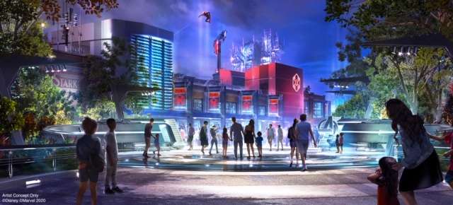 Avengers Campus is an entirely new land dedicated to discovering, recruiting and training the next generation of heroes, opening July 18, 2020, at Disney California Adventure Park in Anaheim, California. Guests have the chance to witness Spider-Man swinging into action high above Avengers Campus with gravity-defying, acrobatic feats never seen before in a Disney theme park. (Disneyland Resort)