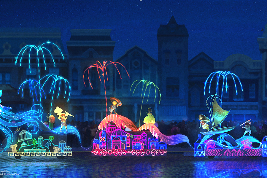 ‘Main Street Electrical Parade’ at Disneyland Park –  New Finale Sequence (Part 1 of 3)
