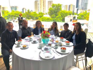 Víctor Alvarado, Roberto Vieyra, Elizabeth Vivero, Monserrat López, Daniel Velasco y Arely Peña