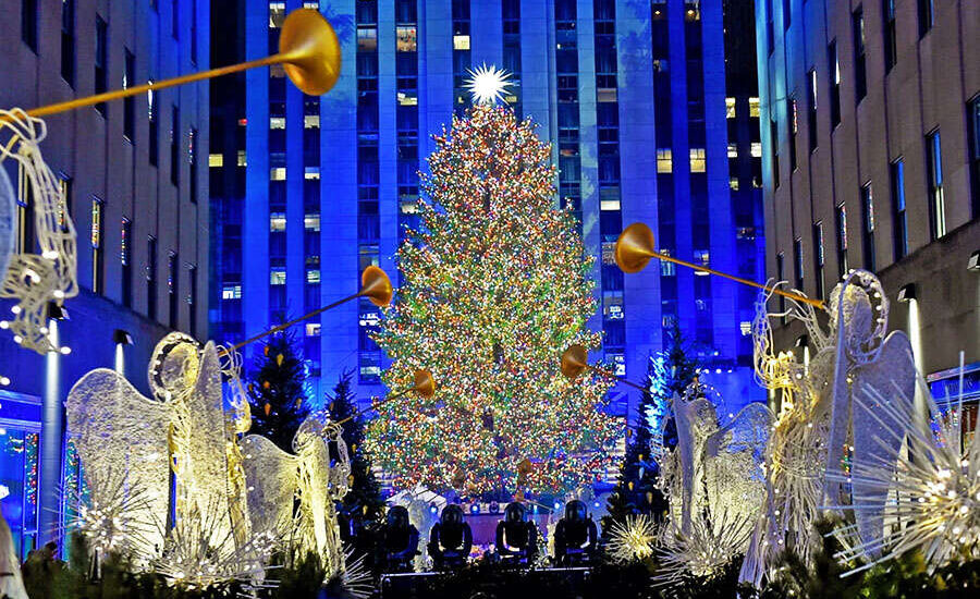 Árbol en Nueva York en Rockefeller Center