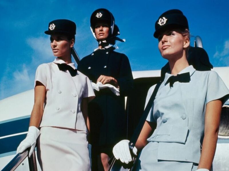 Uniformes de Air France que hizo Balenciaga