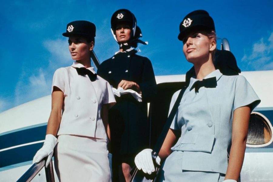 Uniformes de Air France que hizo Balenciaga