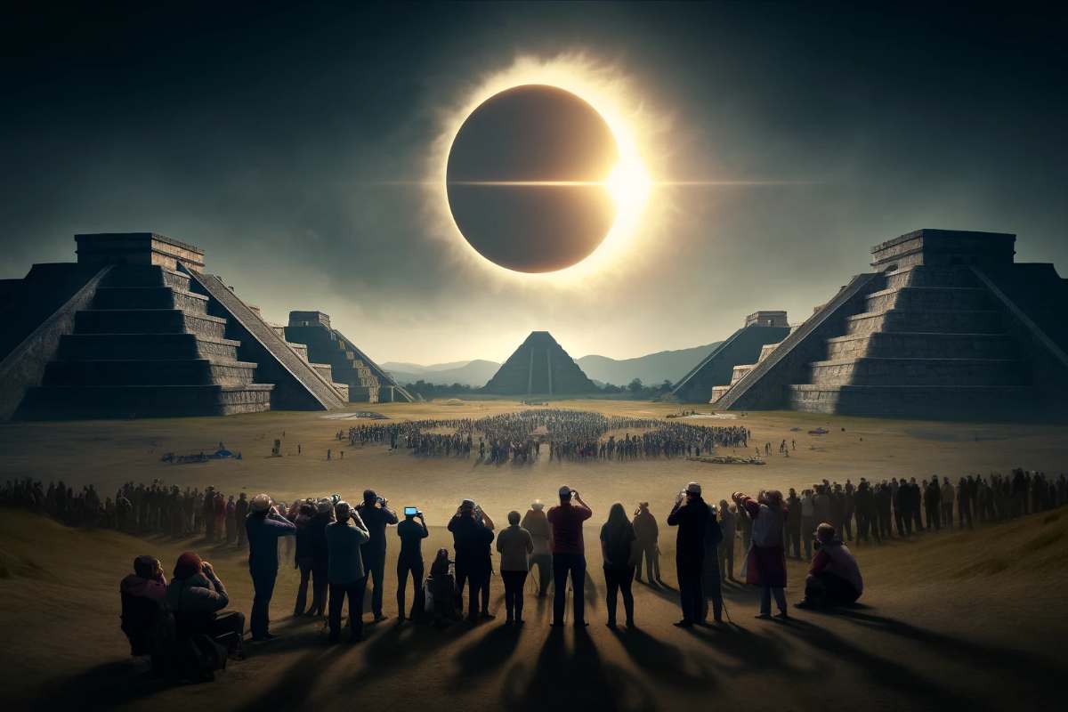 Eclipse solar en Teotihuacán