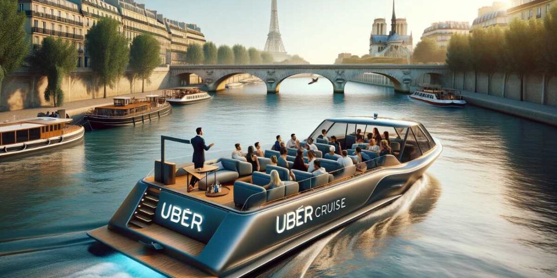 Uber Cruise en París, Francia en el Río Sena