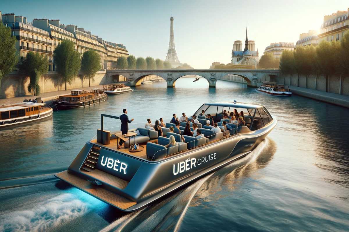 Uber Cruise en París, Francia en el Río Sena