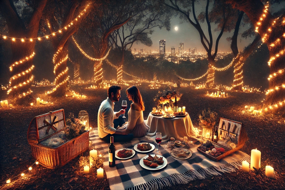 Picnic nocturno de San Valentín
