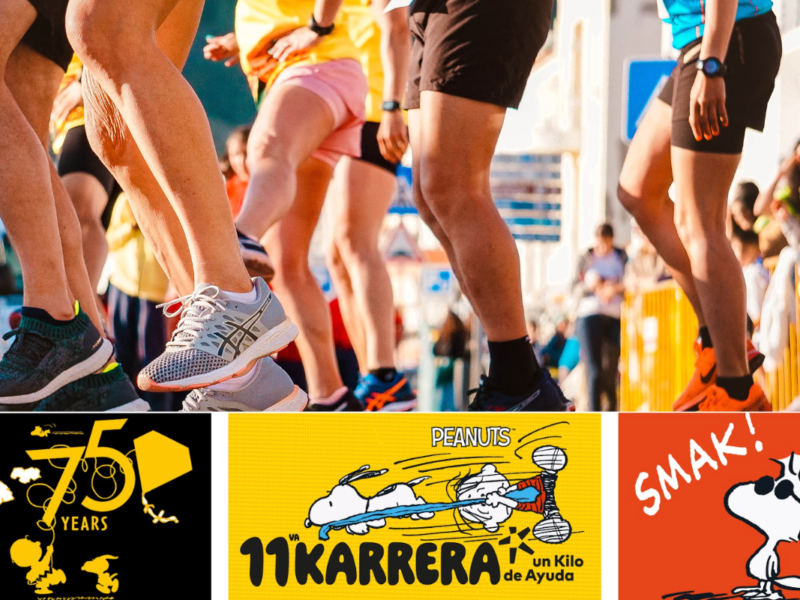 Carrera de 1 kilo de ayuda Snoopy