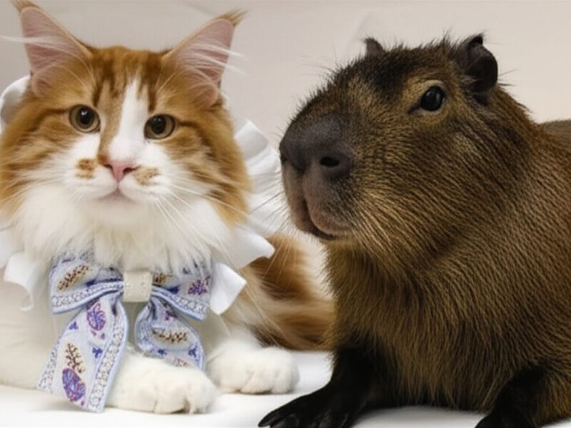 Cafeterías en Japón con capibaras y gatitos