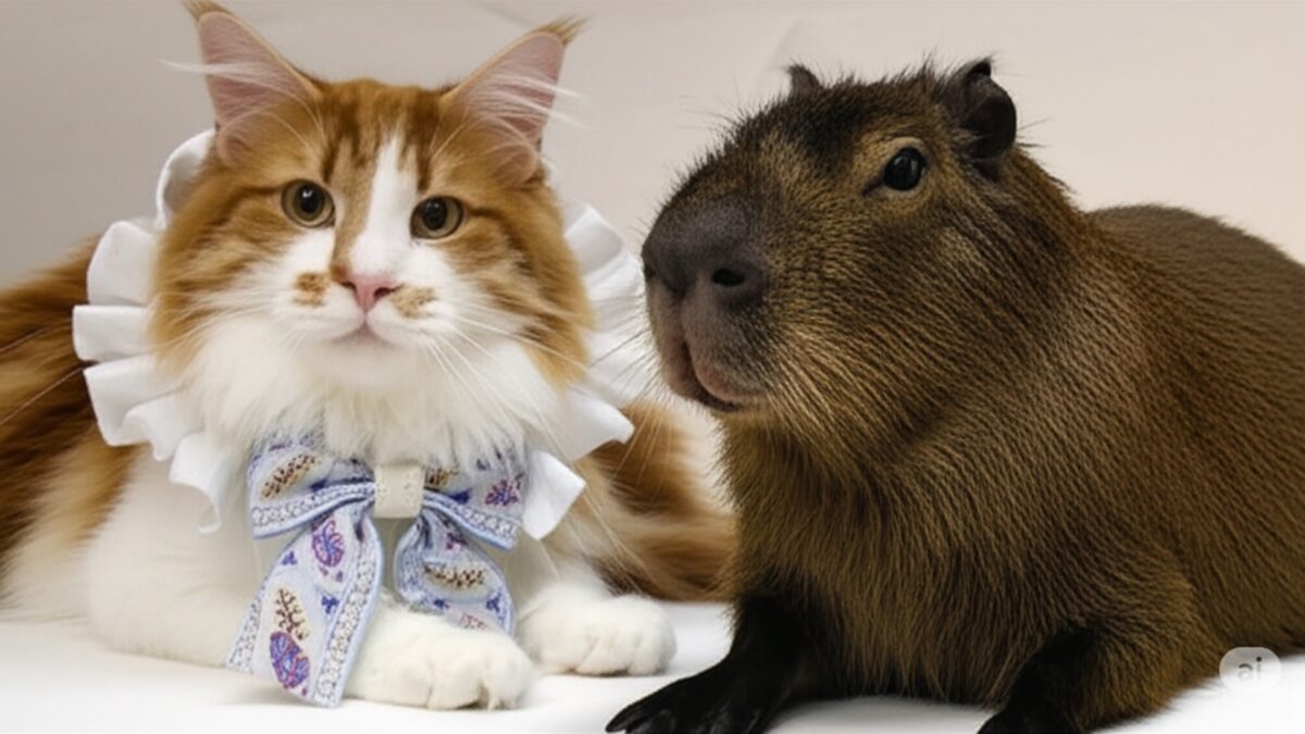 Cafeterías en Japón con capibaras y gatitos