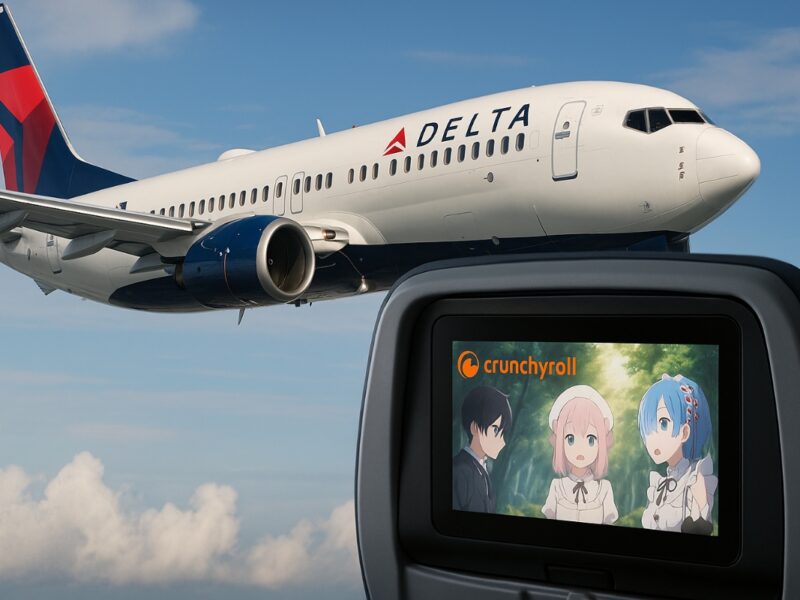 Delta Air Lines y Crunchyroll