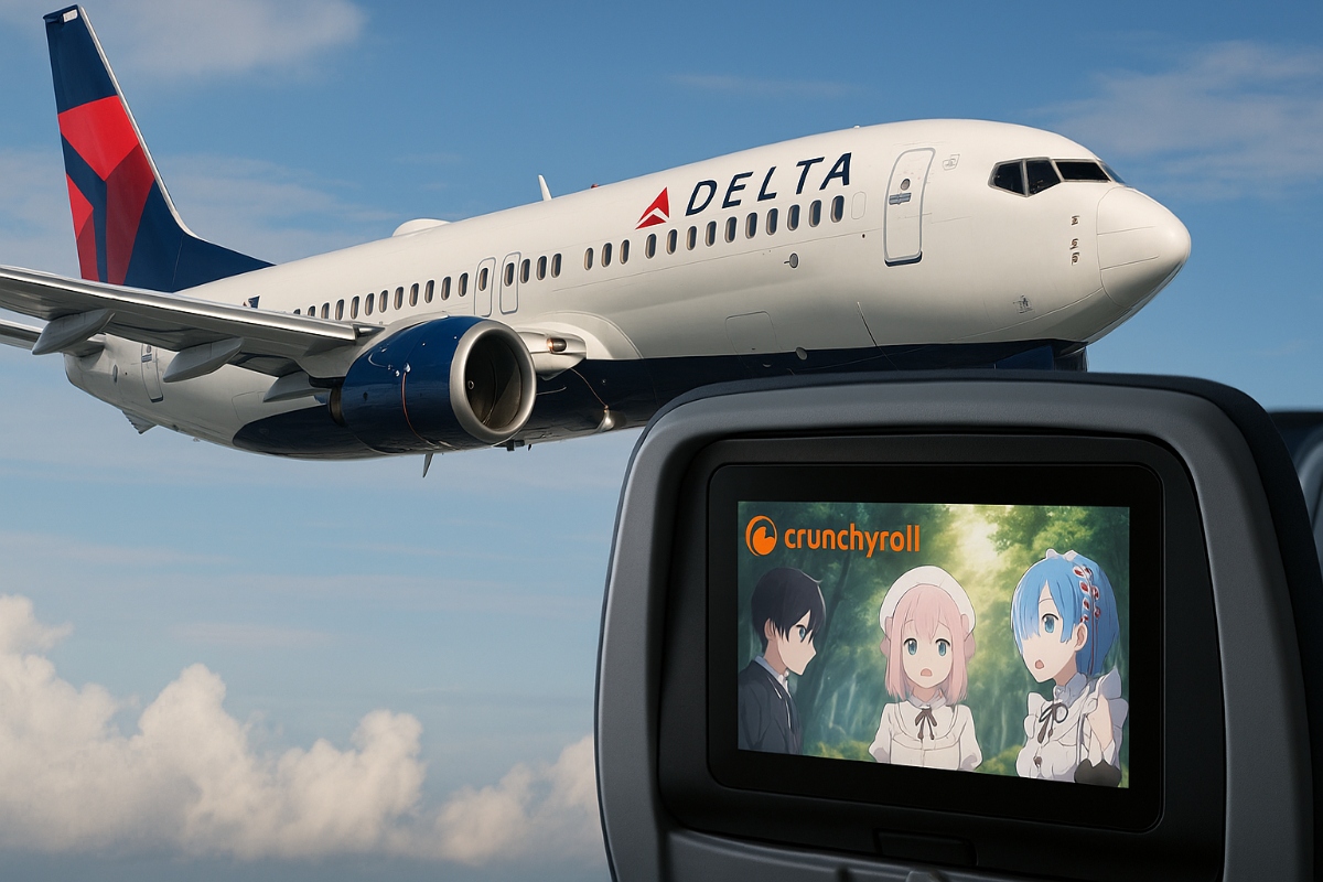 Delta Air Lines y Crunchyroll