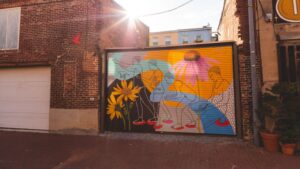 Mural en Blagden Alley