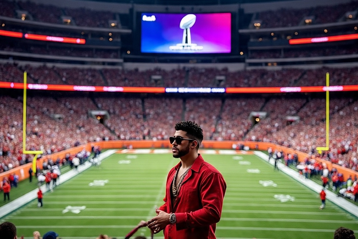 Bad Bunny encenderá el escenario del Super Bowl con su energía latina en el show de medio tiempo.