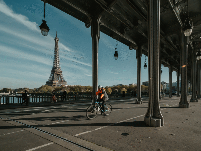 Ruta ciclista por París